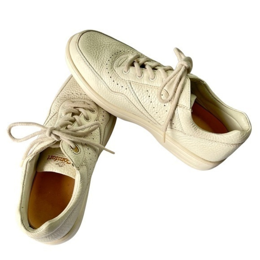 Dr. Comfort Light Beige Diabetic Patty Lace up Leather Walking Shoe Sz9